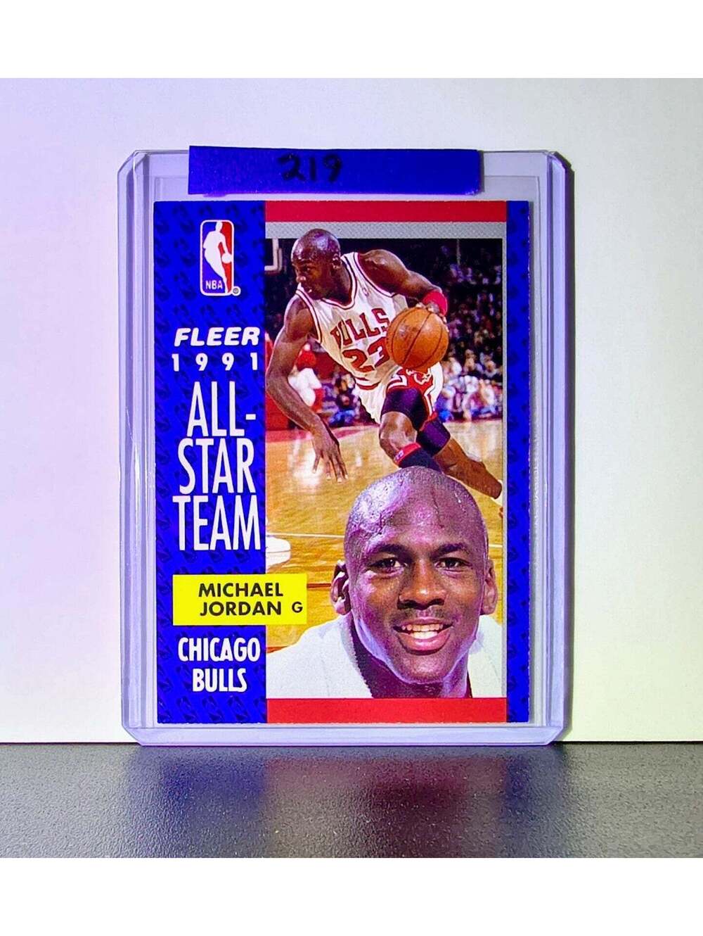 Michael Jordan 1991-92 Fleer All-Star Team #211 Basketball Card Chicago Bulls